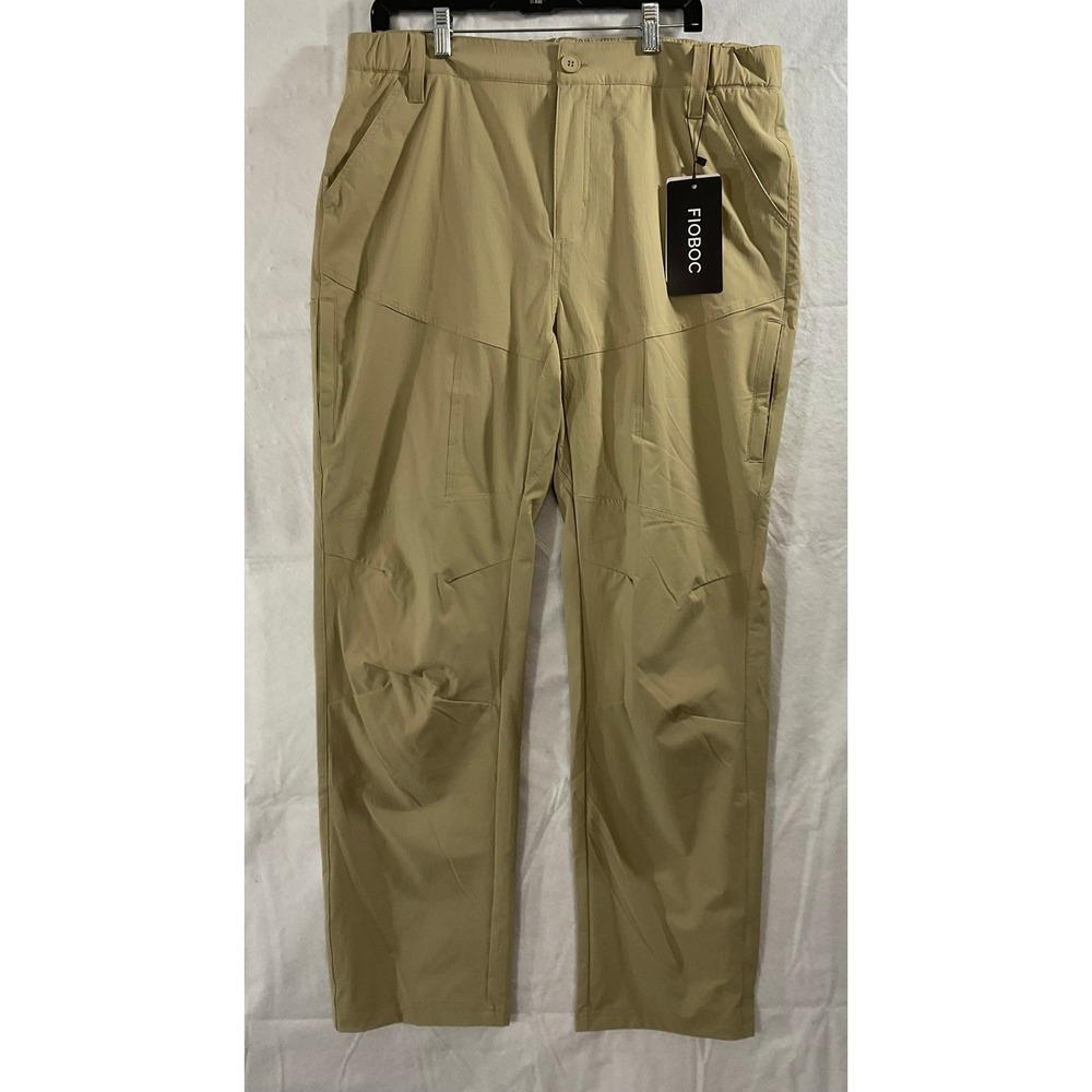 Fioboc Performance Pants Mens 2XL Khaki New‎ Tactical Hiking Outdoor Trousers